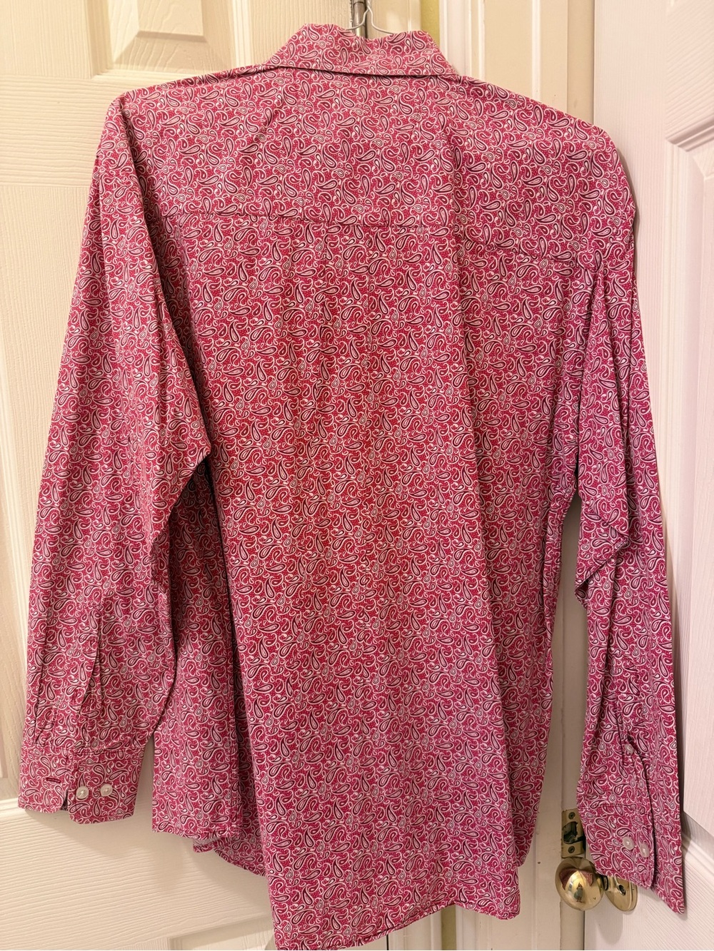 Wrangler Pink Paisley Button-Up Dress Shirt